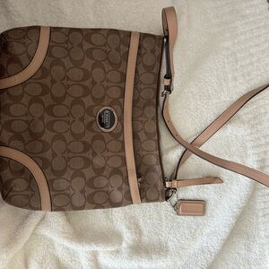 Coach Brown Signature Shoulder Bag